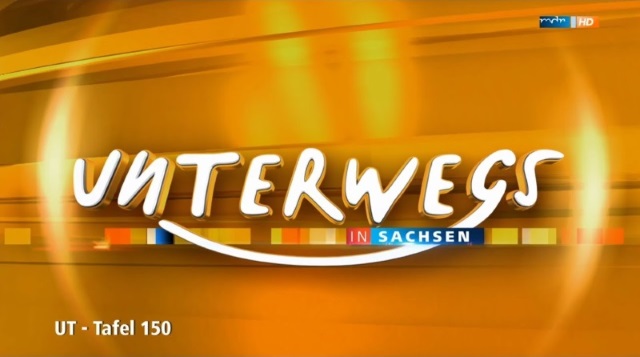 Logo der Sendereihe &bdquo;Unterwegs in Sachsen&ldquo;