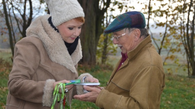 Horst Ulbrich im Abschlussgespr&auml;ch mit Beate Werner nach den Dreharbeiten