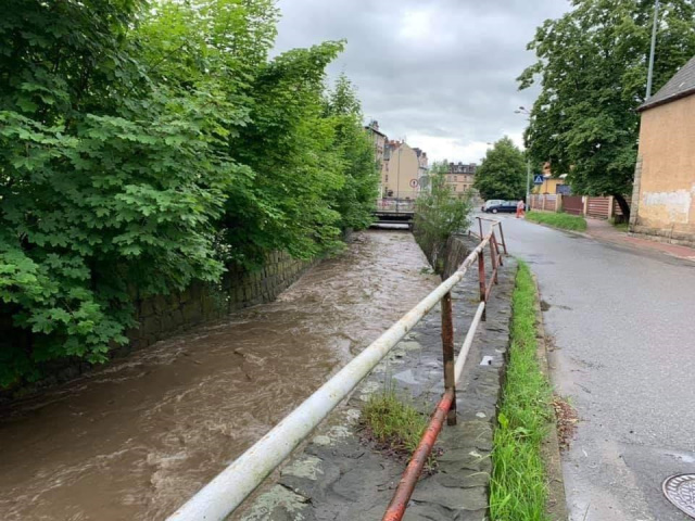 Hochwasser in Glatz im Juni 2020