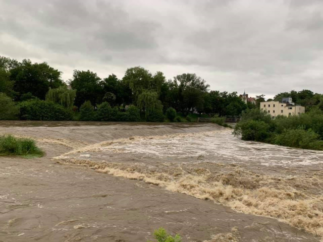 Hochwasser in Glatz im Juni 2020