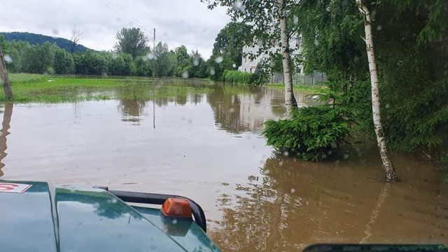 Hochwasser in Glatz im Juni 2020