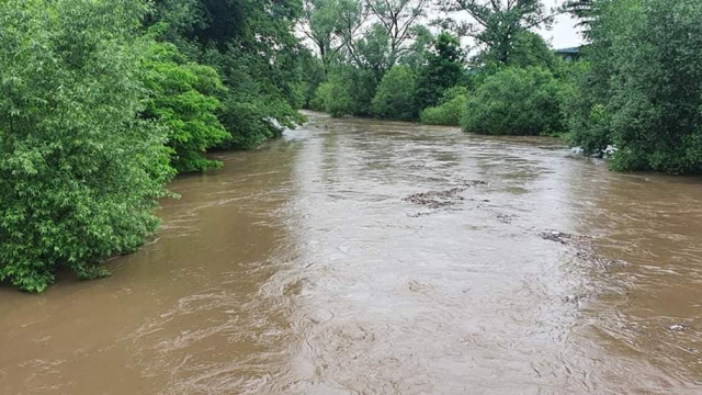 Hochwasser in Glatz im Juni 2020