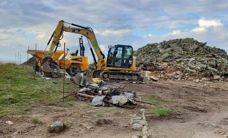 Beginn der Bauarbeiten für den neuen Schneebergturm