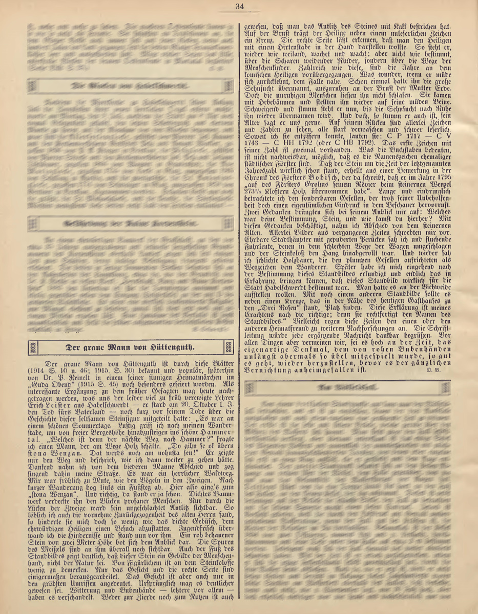 Der graue Mann von Hüttenguth.