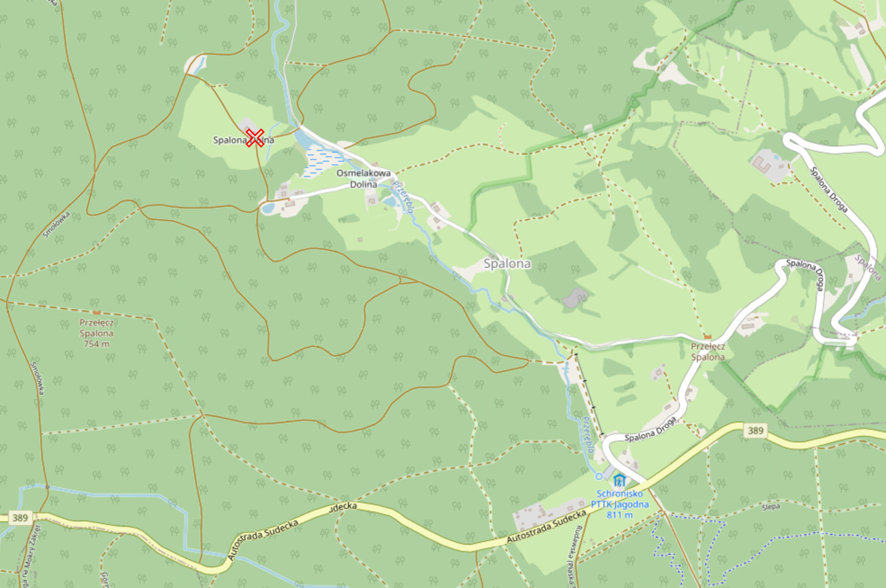 Heutiger Standort des Steinernen Wenzels