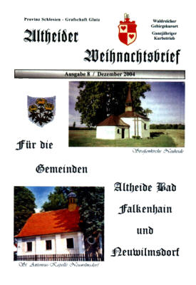 Altheider Weihnachtsbrief 2004