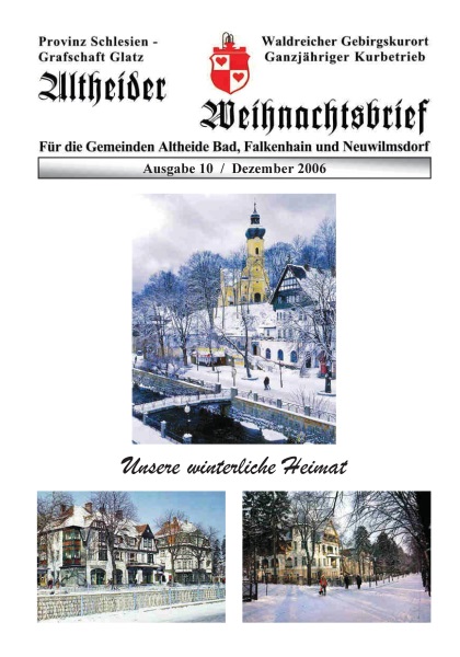 Weihnachtsbrief Bad Altheide 2006