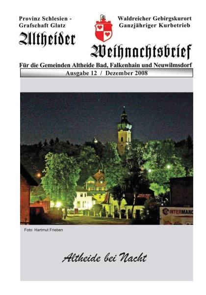 Weihnachtsbrief Bad Altheide 2008