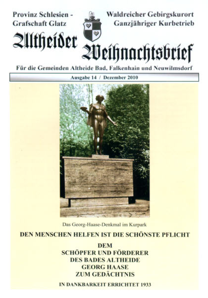 Weihnachtsbrief Bad Altheide 2010