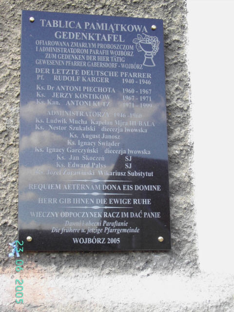 Gedenktafel in Gabersdorf