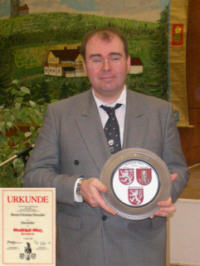 Grafschafter Ehrenteller f&uuml;r Christian Drescher