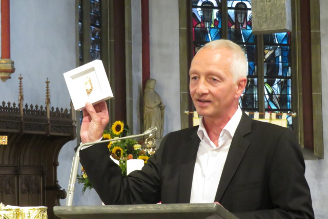 76. Glatzer Wallfahrt nach Telgte 2023: Telgtes B&uuml;rgermeister Wolfgang Pieper