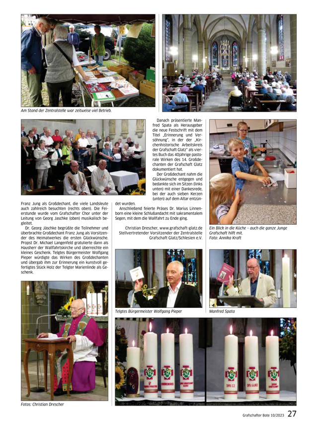 76. Glatzer Wallfahrt nach Telgte 2023:&nbsp;Bericht im &bdquo;Grafschafter Boten&ldquo;