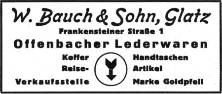 W. Bauch & Sohn, Glatz