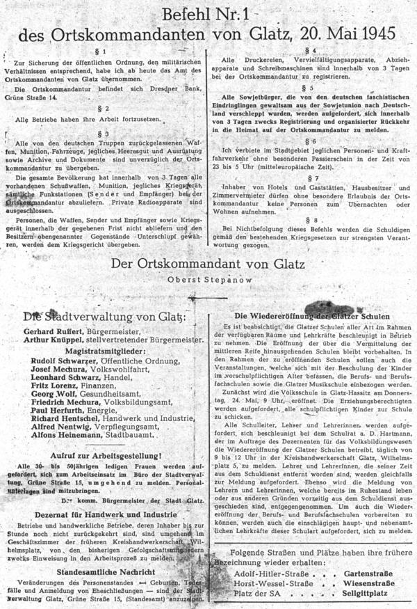 Amtliche Nachrichten vom 23. Mai 1945, Seite 2