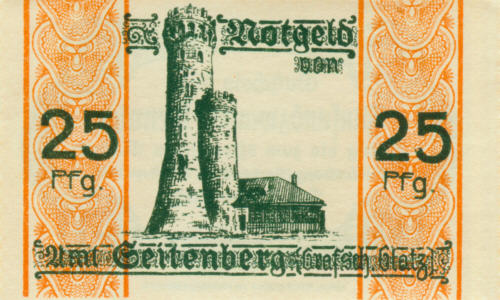Notgeld 25 Pf. Amt Seitenberg