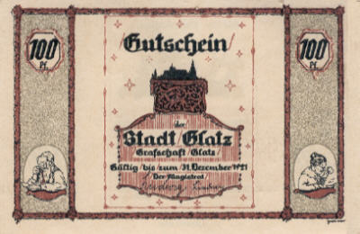 Gutschein 100 Pf. Glatz 1