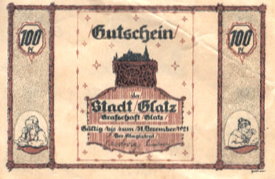 Gutschein 100 Pf. Glatz 2