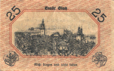 Notgeld 25 Pf. Glatz 4