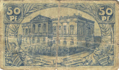 Notgeld 50 Pf. Glatz 2