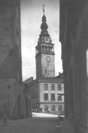 Blick auf das Rathaus von 1934