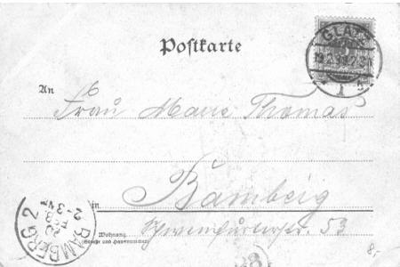 Grußkarte, 1899