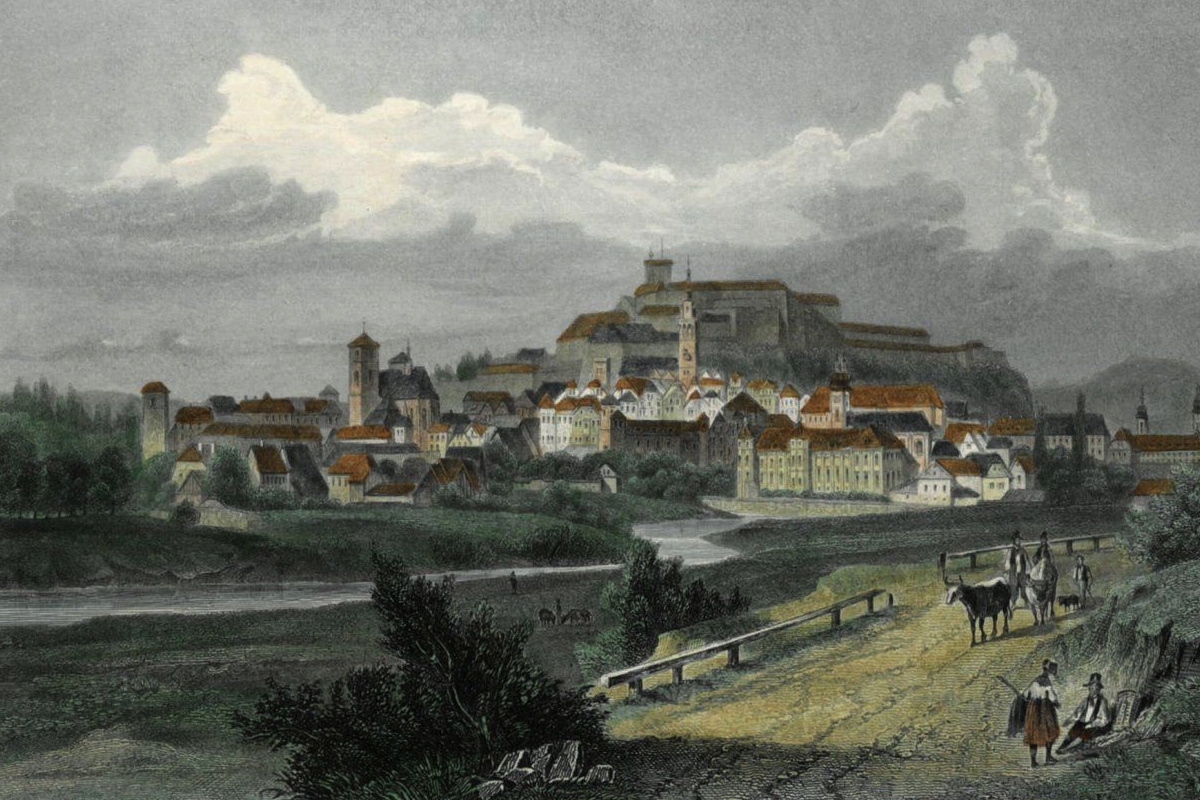 Totalansicht um 1830