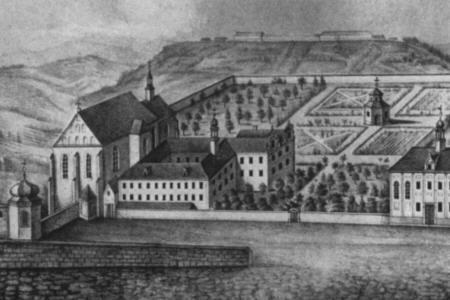Franziskaner-Kloster im Jahre 1738