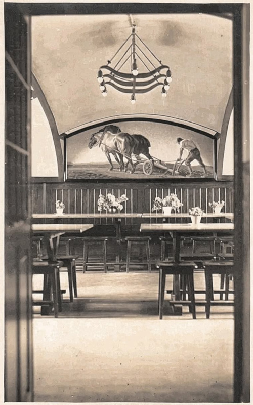 Speisesaal des Jugendhofes Hassitz, um 1925