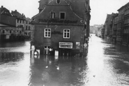 Hochwasser in der Herrenstra&szlig;e