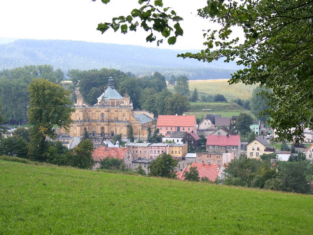 Ortsansicht mit Wallfahrtsbasilika