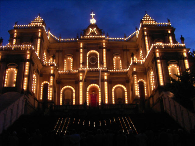 Illumination der Wallfahrtsbasilika