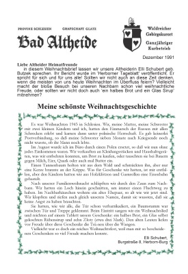 Altheider Weihnachtsbrief 1 (1997)