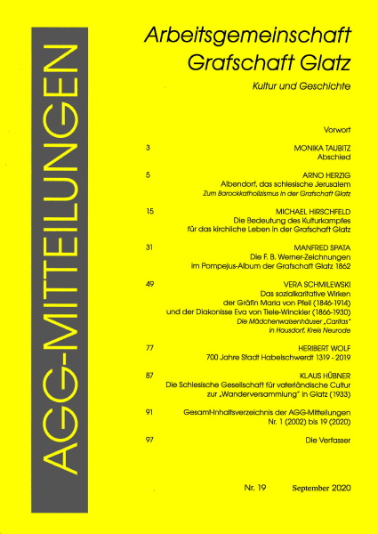 AGG-Mitteilungen Nr. 19 (2020)