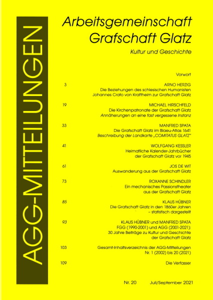 AGG-Mitteilungen Nr. 20 (2021)
