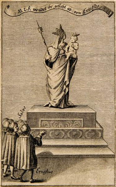 Tscherning, Arnestus-Vision, Abwendung Mariens