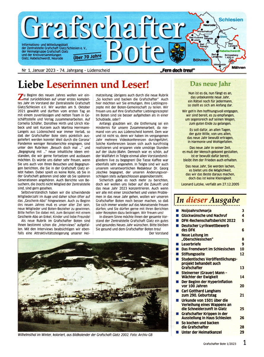 „Grafschafter Bote“ 01/2023