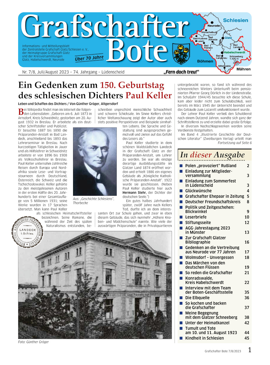 „Grafschafter Bote“ 07-08/2023