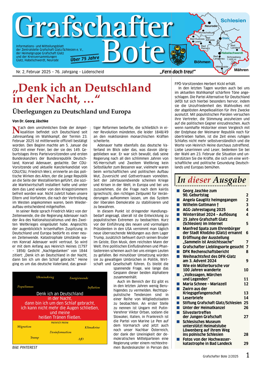 &bdquo;Grafschafter Bote&ldquo; 02/2025