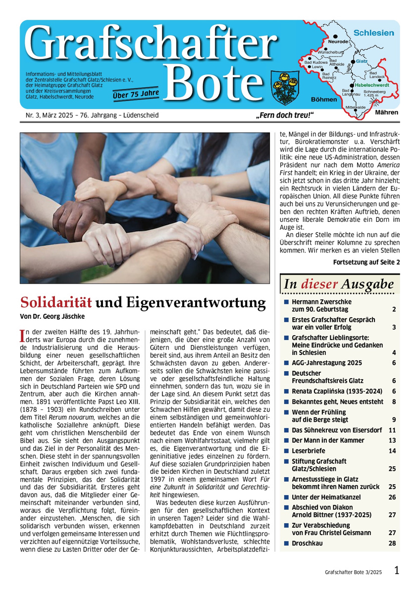 &bdquo;Grafschafter Bote&ldquo; 03/2025