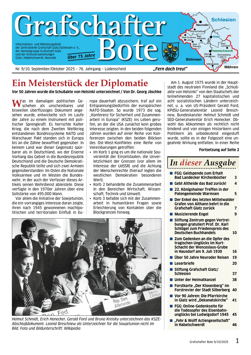 &bdquo;Grafschafter Bote&ldquo; 09-10/2025