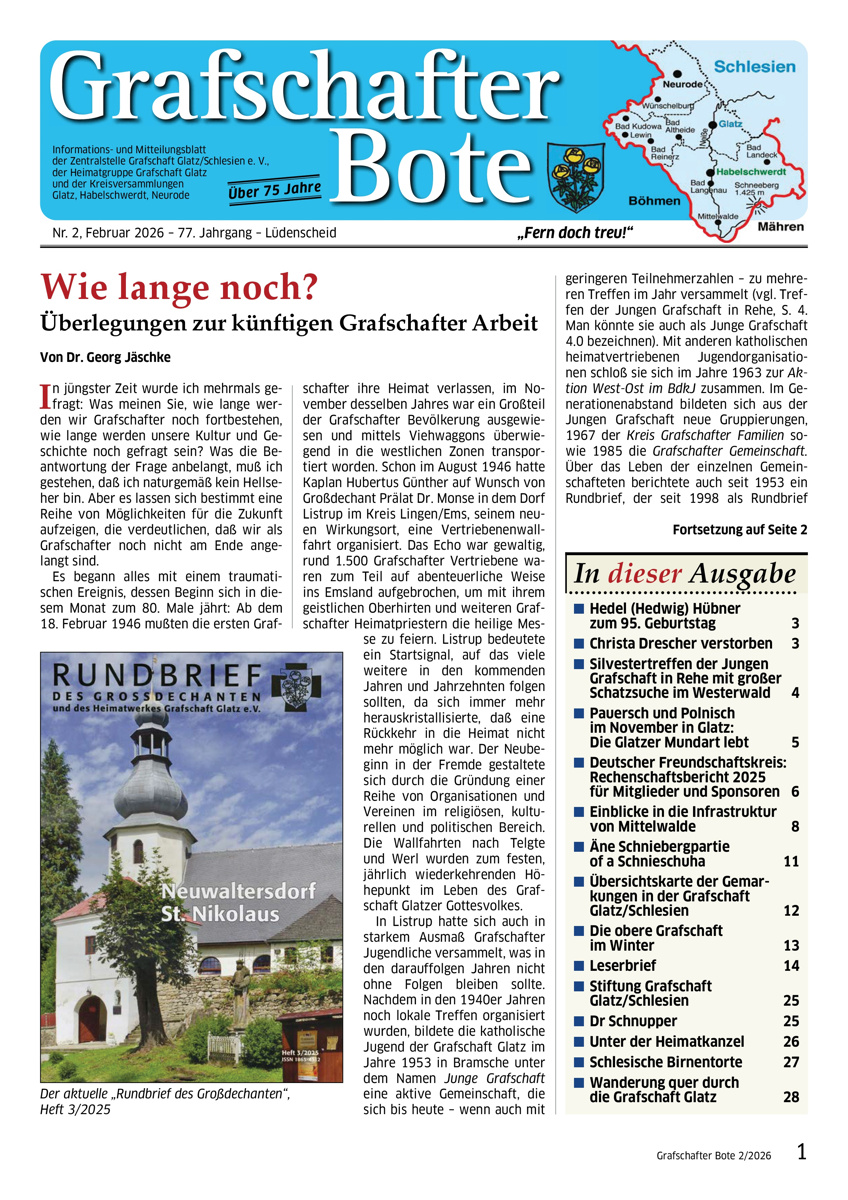 &bdquo;Grafschafter Bote&ldquo; 2/2026