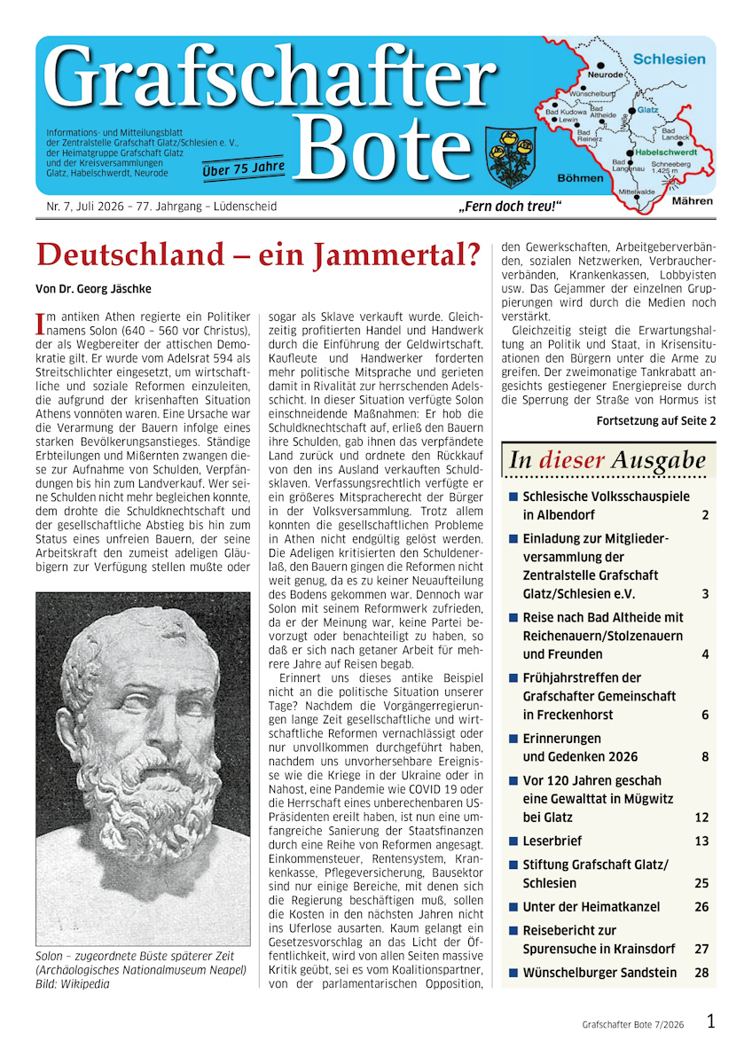 &bdquo;Grafschafter Bote&ldquo; 7/2026